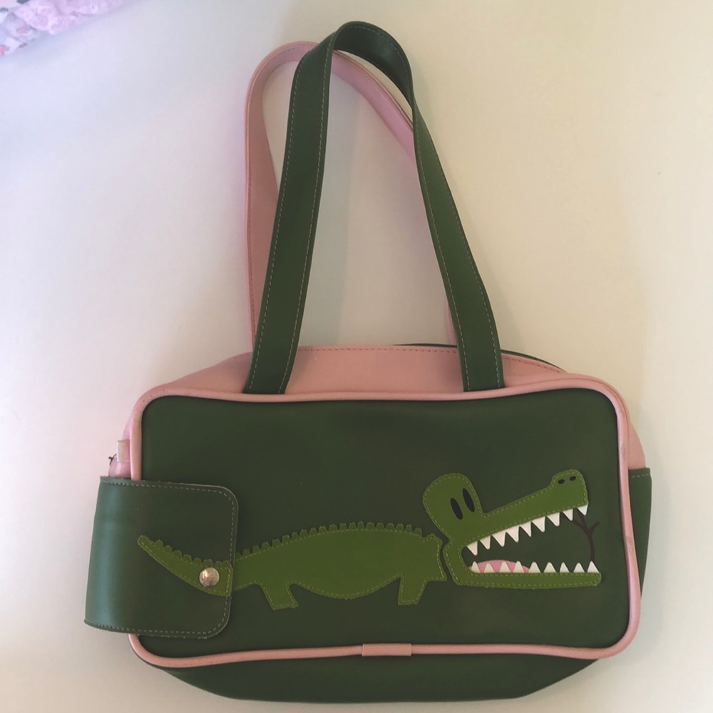 💚 Paul Frank Alligator Naugahyde Bag